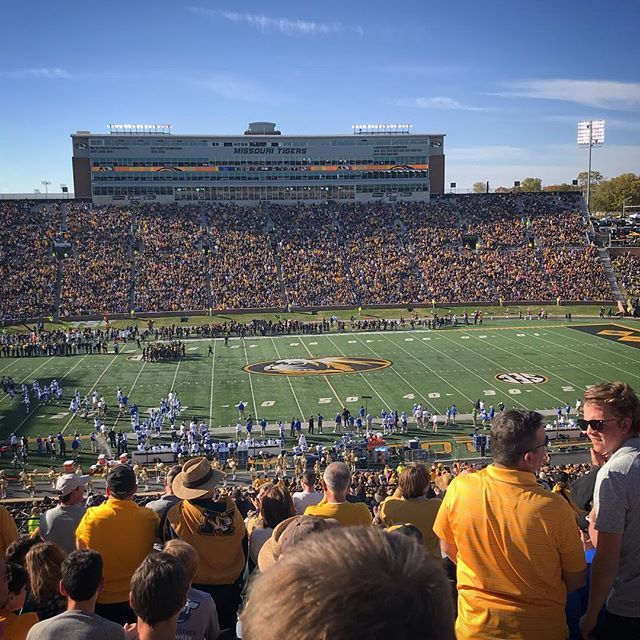 22 years in Como. First Mizzou game. #betterlatethannever